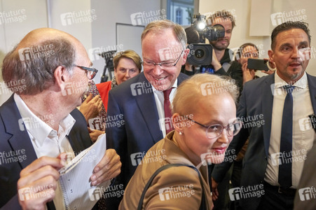 Wahlabend der niedersächsischen Landtagswahl 2022 in Hannover