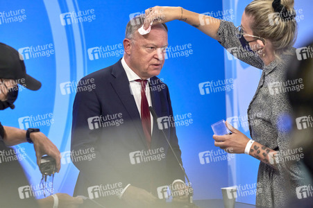 Wahlabend der niedersächsischen Landtagswahl 2022 in Hannover