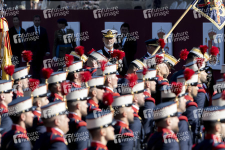 Militärparade zum spanischen Nationalfeiertag in Madrid