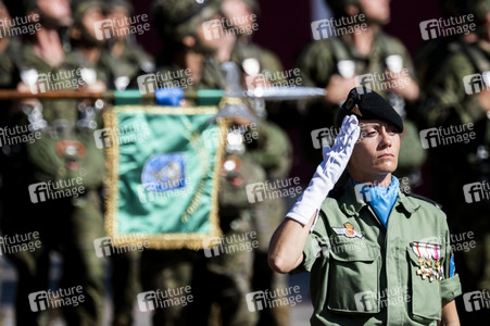 Militärparade zum spanischen Nationalfeiertag in Madrid