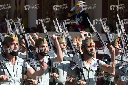 Militärparade zum spanischen Nationalfeiertag in Madrid