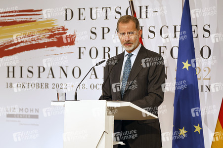 Bundespräsident Steinmeier und König Felipe VI. beim Deutsch-Spanischen Forum in Berlin