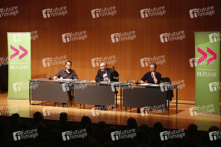 Claudia Michelsen und Fabian Hinrichs auf der Lit.Ruhr 2022 in Essen