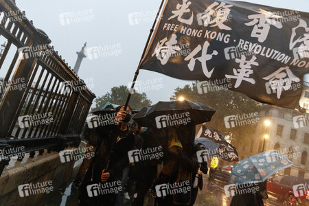 Protest gegen Gewalt an Bob Chan in London