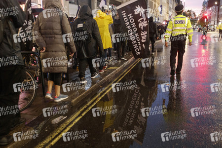 Protest gegen Gewalt an Bob Chan in London