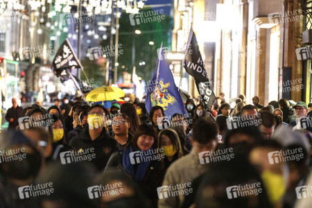 Protest gegen Gewalt an Bob Chan in London