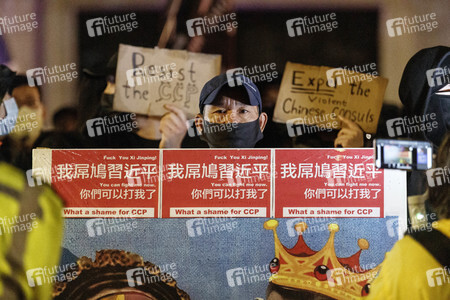 Protest gegen Gewalt an Bob Chan in London