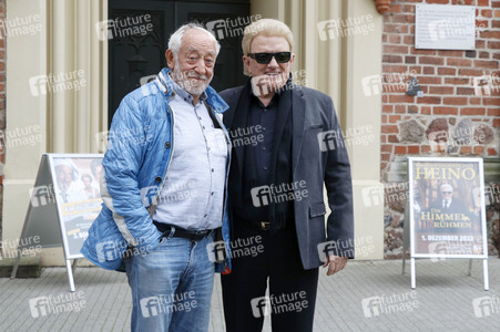 Pressetermin mit Heino und Dieter Hallervorden in Dessau