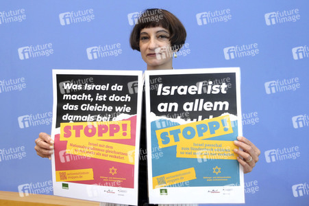 Bundespressekonferenz Antisemitismus stoppen in Berlin