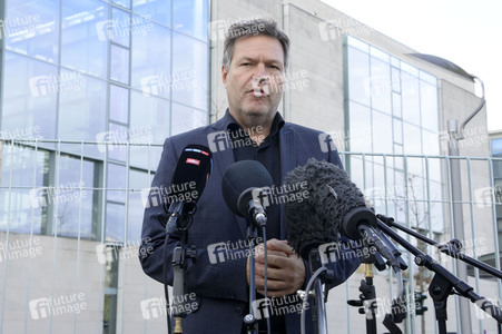 Pressestatement von Robert Habeck in Berlin