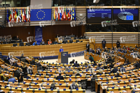 Plenarsitzung zu den Ergebnissen des EU-Gipfels im Europäischen Parlament in Brüssel