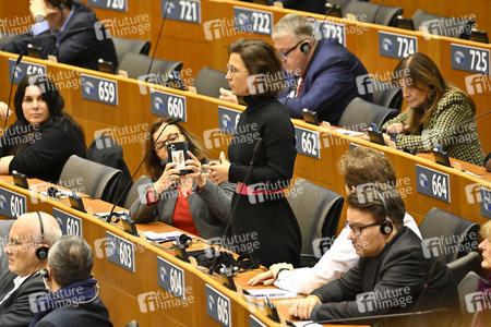 Plenarsitzung zu den Ergebnissen des EU-Gipfels im Europäischen Parlament in Brüssel