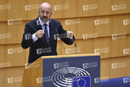 Plenarsitzung zu den Ergebnissen des EU-Gipfels im Europäischen Parlament in Brüssel