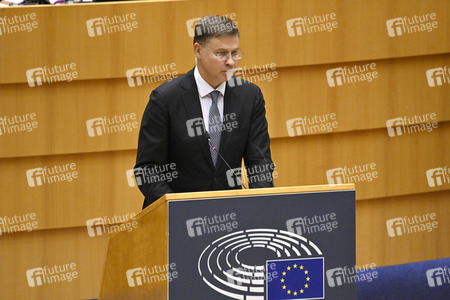 Plenartagung zu den Protesten im Iran im EU-Parlament in Brüssel
