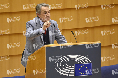 Plenartagung zu den Protesten im Iran im EU-Parlament in Brüssel