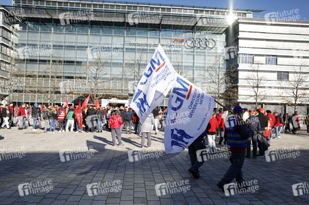 Warnstreik der IG Metall in Ingolstadt