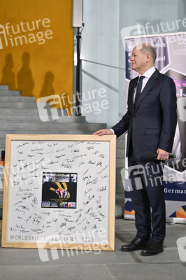 Empfang der Deutschen Berufe-Nationalmannschaft im Bundeskanzleramt in Berlin
