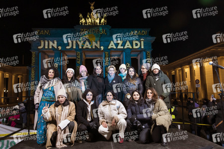 Solidaritätsdemo für die Frauen im Iran in Berlin