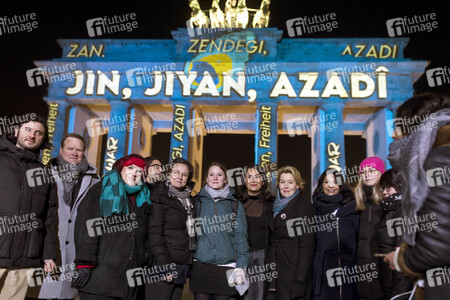 Solidaritätsdemo für die Frauen im Iran in Berlin