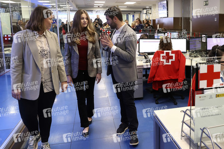 Prinzessin Leonor besucht das Rote Kreuz in Madrid