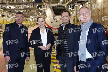 Eröffnung der erweiterten Halle im ICE-Werk Rummelsburg in Berlin
