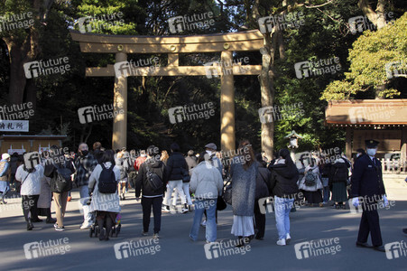 Neujahrstag in Tokio