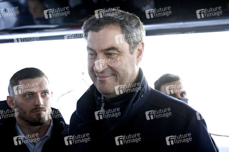 Pressetermin mit Markus Söder auf der Zugspitze in Garmisch-Partenkirchen