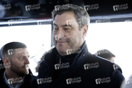 Pressetermin mit Markus Söder auf der Zugspitze in Garmisch-Partenkirchen