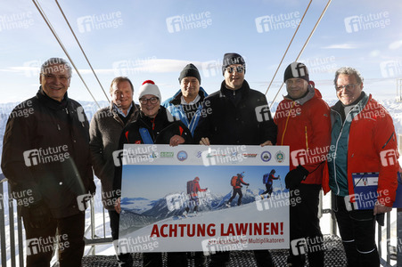 Pressetermin mit Markus Söder auf der Zugspitze in Garmisch-Partenkirchen