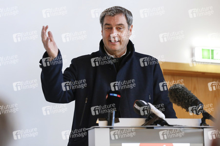 Pressetermin mit Markus Söder auf der Zugspitze in Garmisch-Partenkirchen