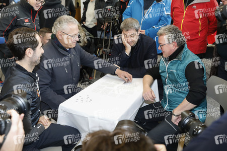 Pressetermin mit Markus Söder auf der Zugspitze in Garmisch-Partenkirchen
