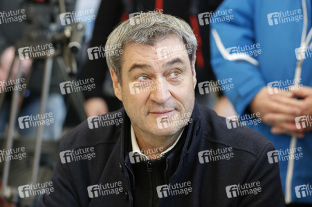 Pressetermin mit Markus Söder auf der Zugspitze in Garmisch-Partenkirchen