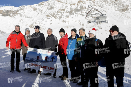 Pressetermin mit Markus Söder auf der Zugspitze in Garmisch-Partenkirchen
