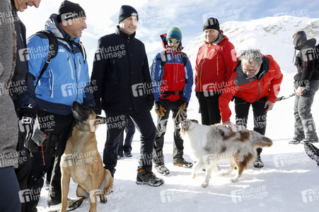 Pressetermin mit Markus Söder auf der Zugspitze in Garmisch-Partenkirchen