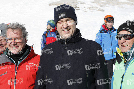 Pressetermin mit Markus Söder auf der Zugspitze in Garmisch-Partenkirchen