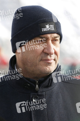 Pressetermin mit Markus Söder auf der Zugspitze in Garmisch-Partenkirchen