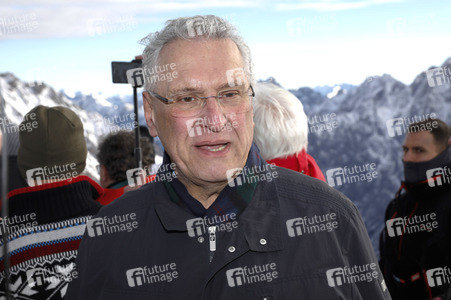 Pressetermin mit Markus Söder auf der Zugspitze in Garmisch-Partenkirchen
