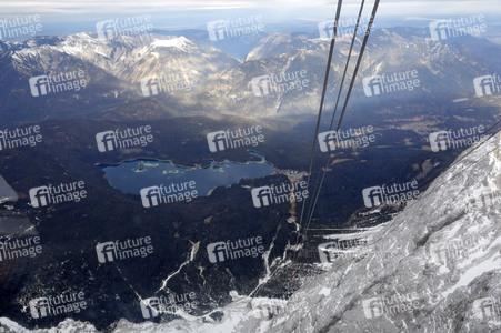 Pressetermin mit Markus Söder auf der Zugspitze in Garmisch-Partenkirchen