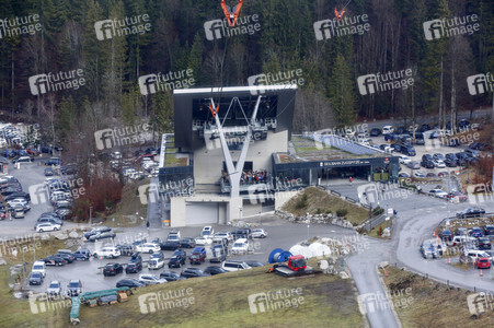 Pressetermin mit Markus Söder auf der Zugspitze in Garmisch-Partenkirchen