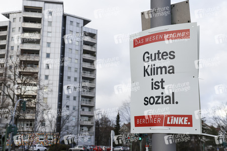 Wahlkampagne zur Wiederholungswahl zum Abgeordnetenhaus in Berlin