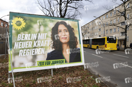 Wahlkampagne zur Wiederholungswahl zum Abgeordnetenhaus in Berlin