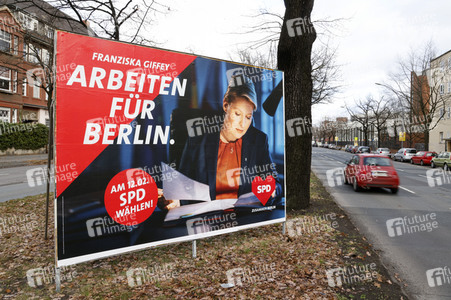 Wahlkampagne zur Wiederholungswahl zum Abgeordnetenhaus in Berlin