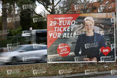 Wahlkampagne zur Wiederholungswahl zum Abgeordnetenhaus in Berlin