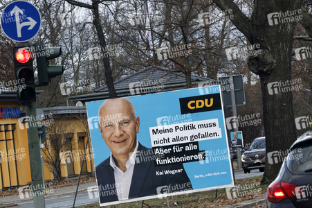 Wahlkampagne zur Wiederholungswahl zum Abgeordnetenhaus in Berlin