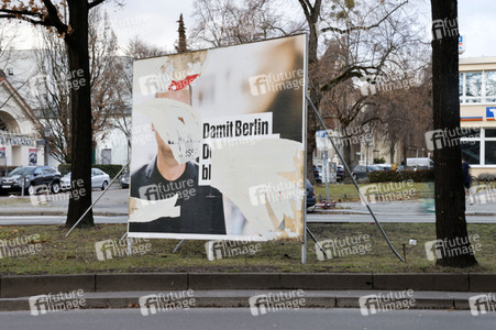 Wahlkampagne zur Wiederholungswahl zum Abgeordnetenhaus in Berlin