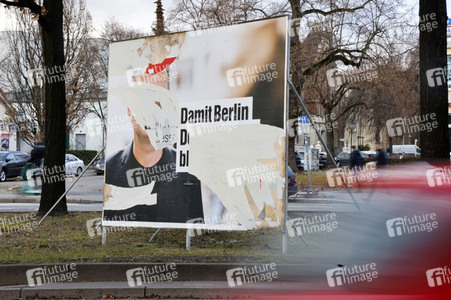 Wahlkampagne zur Wiederholungswahl zum Abgeordnetenhaus in Berlin
