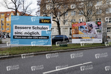 Wahlkampagne zur Wiederholungswahl zum Abgeordnetenhaus in Berlin