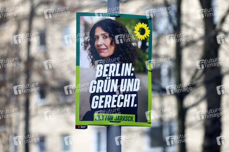 Wahlkampagne zur Wiederholungswahl zum Abgeordnetenhaus in Berlin