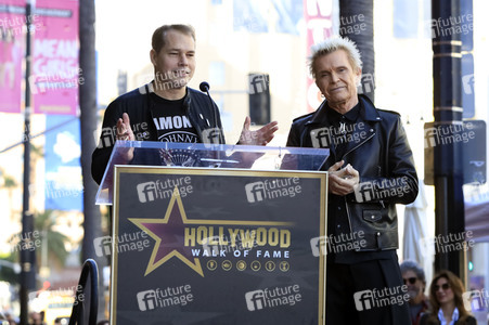 Billy Idol erhält einen Stern auf dem Hollywood Walk of Fame in Los Angeles