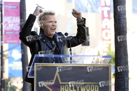 Billy Idol erhält einen Stern auf dem Hollywood Walk of Fame in Los Angeles